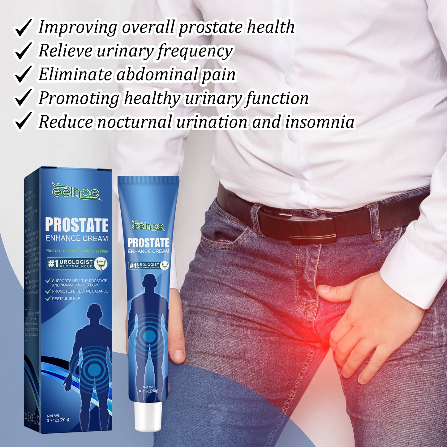 Prostate Enhance Cream for Men – Topical Acupoint Massage Cream