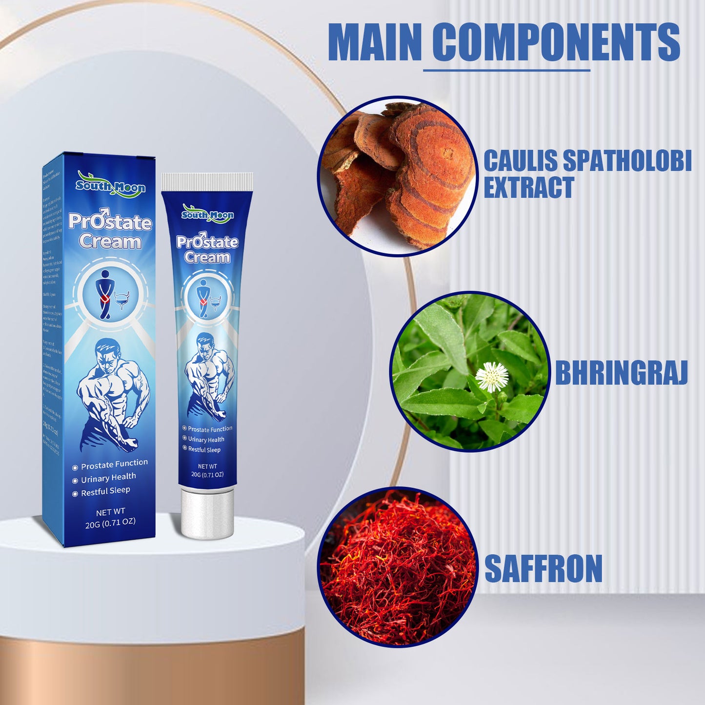 Prostate Relief Ointment for Men – Herbal Kidney & Urinary Health Cream