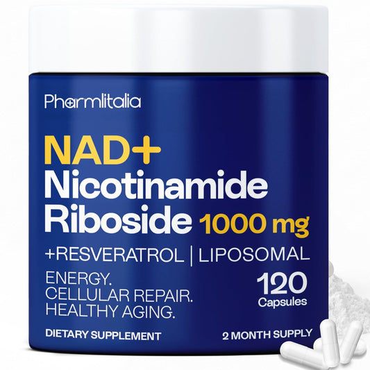 NAD  Capsules Resveratrol   Liposomal Nicotinamide Riboside Quercetin Vitamin B3 NAD  Supplement for Women and Men   Anti Aging Boost Focus and Energy   Cell Regeneration Supplement 120 Capsules