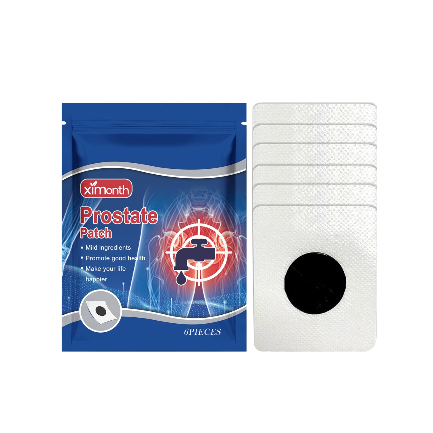 Men's Herbal Vitality Patch – ED & Male Wellness Support, 6 Patches