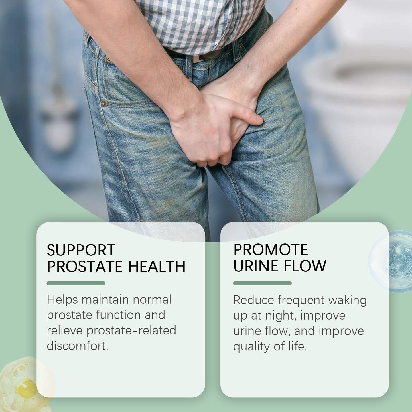 Prostate Support Drops – Herbal Liquid Supplement with Mint & TCM Extract