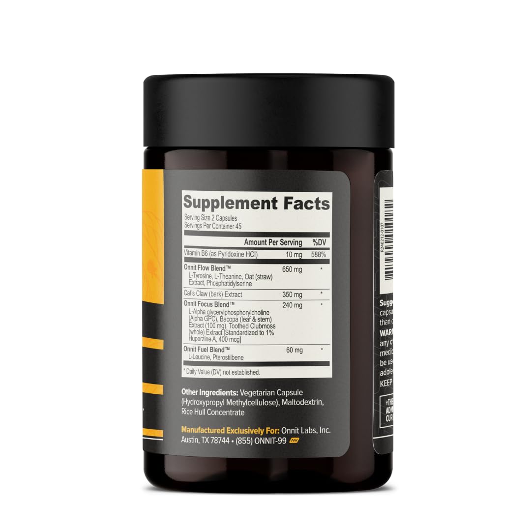 Alpha Brain Nootropic Supplement – Memory, Focus & Mental Speed, 90 Capsules