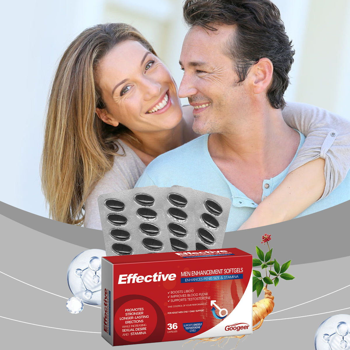 Men’s Vitality Softgels with Ginseng & Eucommia