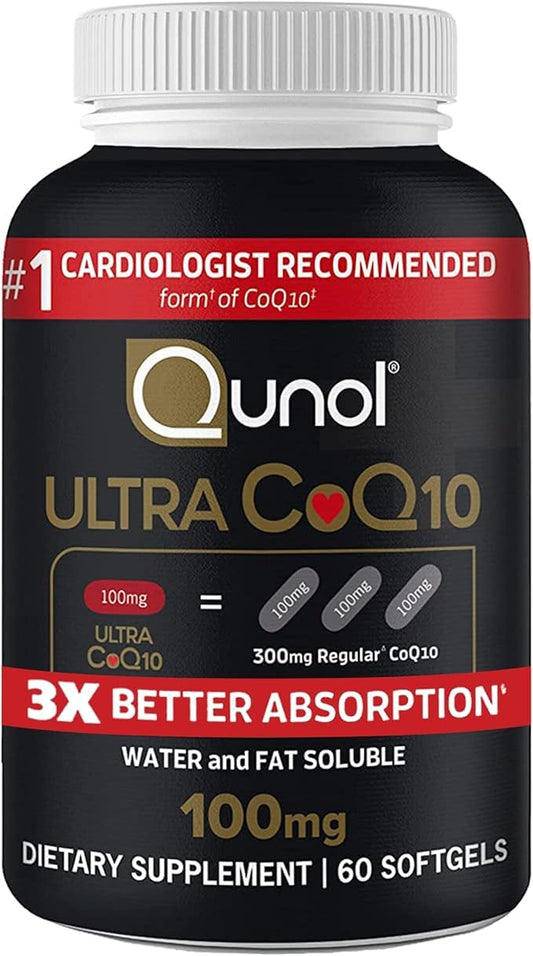 CoQ10 100mg Softgels – 3X Better Absorption, Heart & Energy Support, 90 or 150 Count