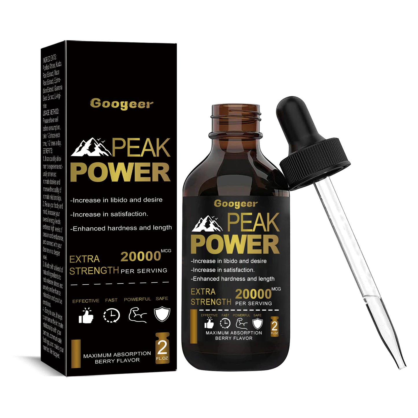 Men's Vitality & Libido Drops – Maca, Saw Palmetto, Ginseng & L-Arginine | 2 fl oz