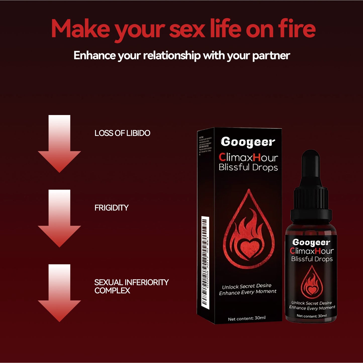 Female Libido Support Drops – Damiana Maca & Epimedium for Women | 30ml