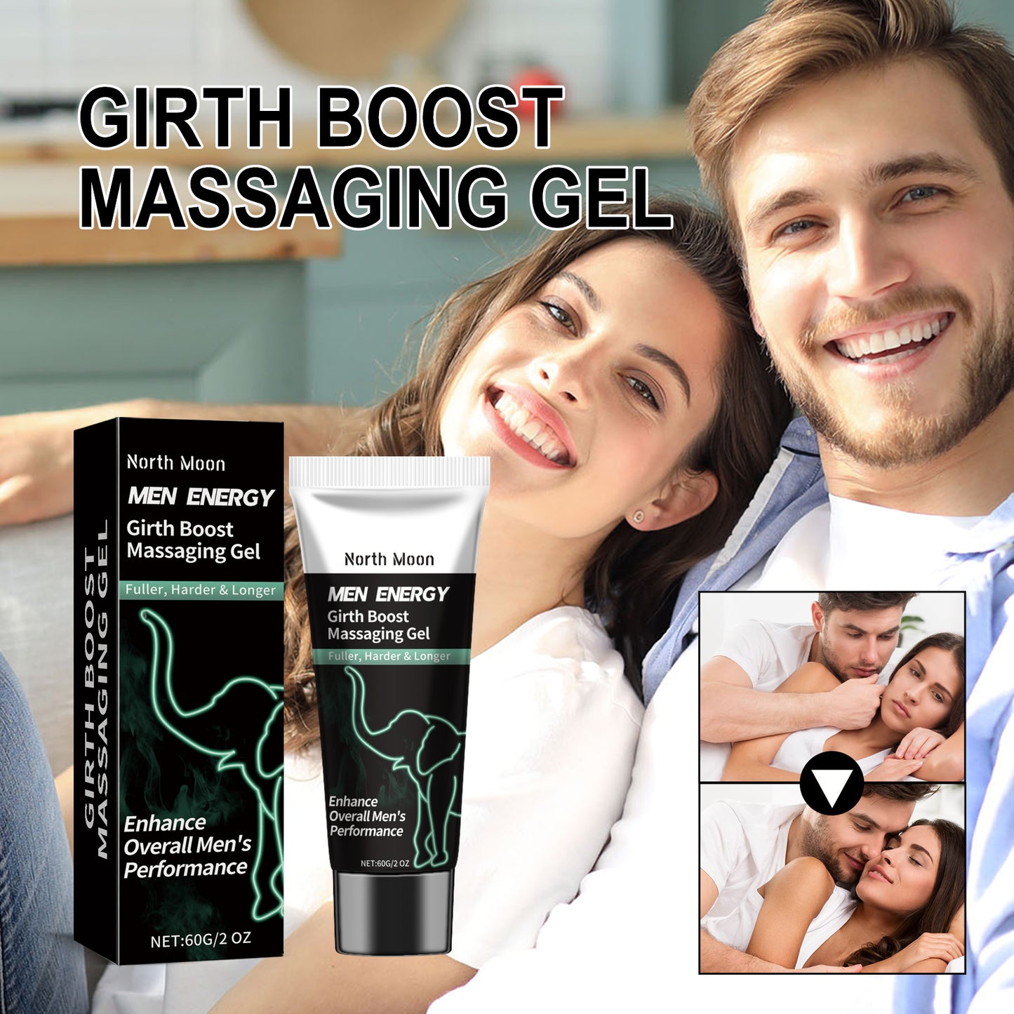 Men's Intimate Massage Gel for Men – Topical Vitality Gel 60g / 2oz
