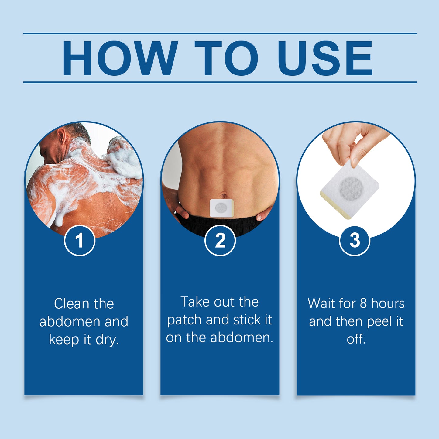 Prostate Care Patch for Men – Herbal Abdominal Relief Patch