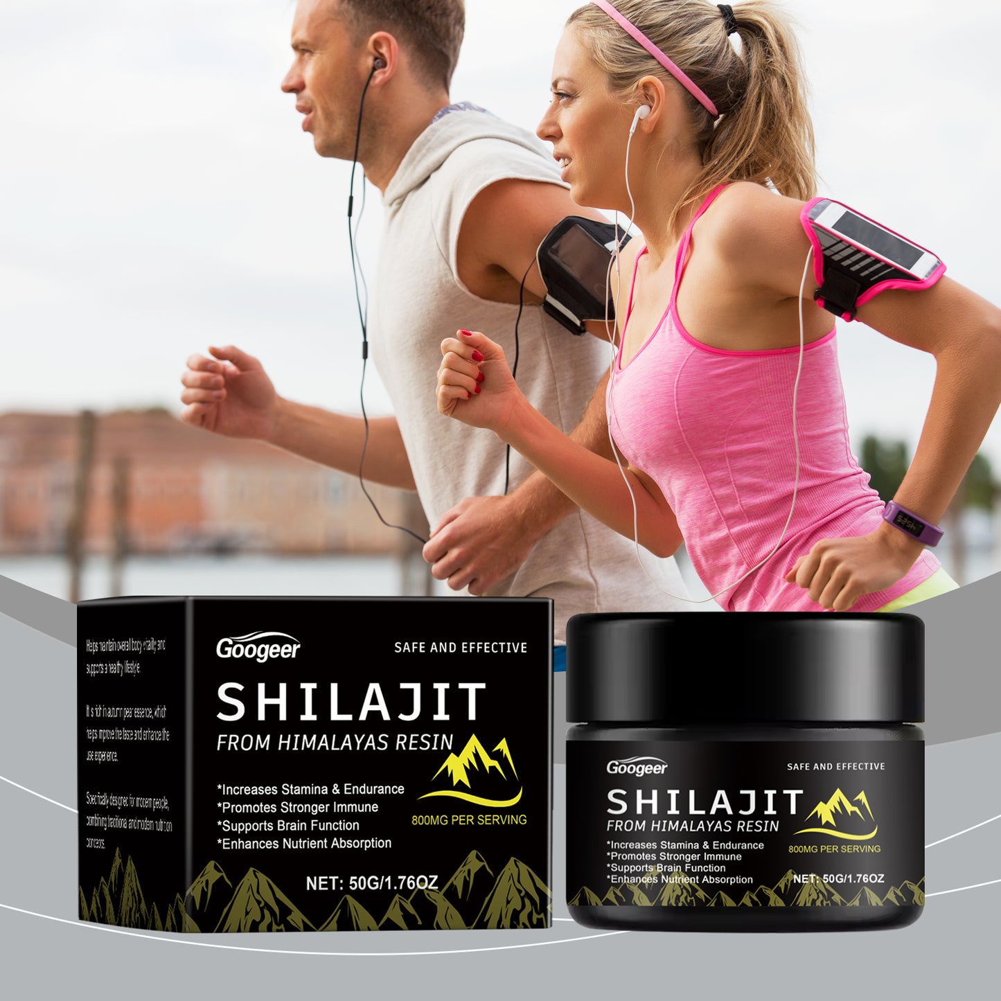 Himalayan Shilajit Resin 800mg – Stamina, Brain & Immune Support, 50g