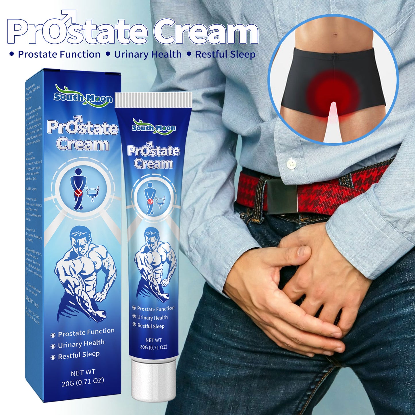 Prostate Relief Ointment for Men – Herbal Kidney & Urinary Health Cream