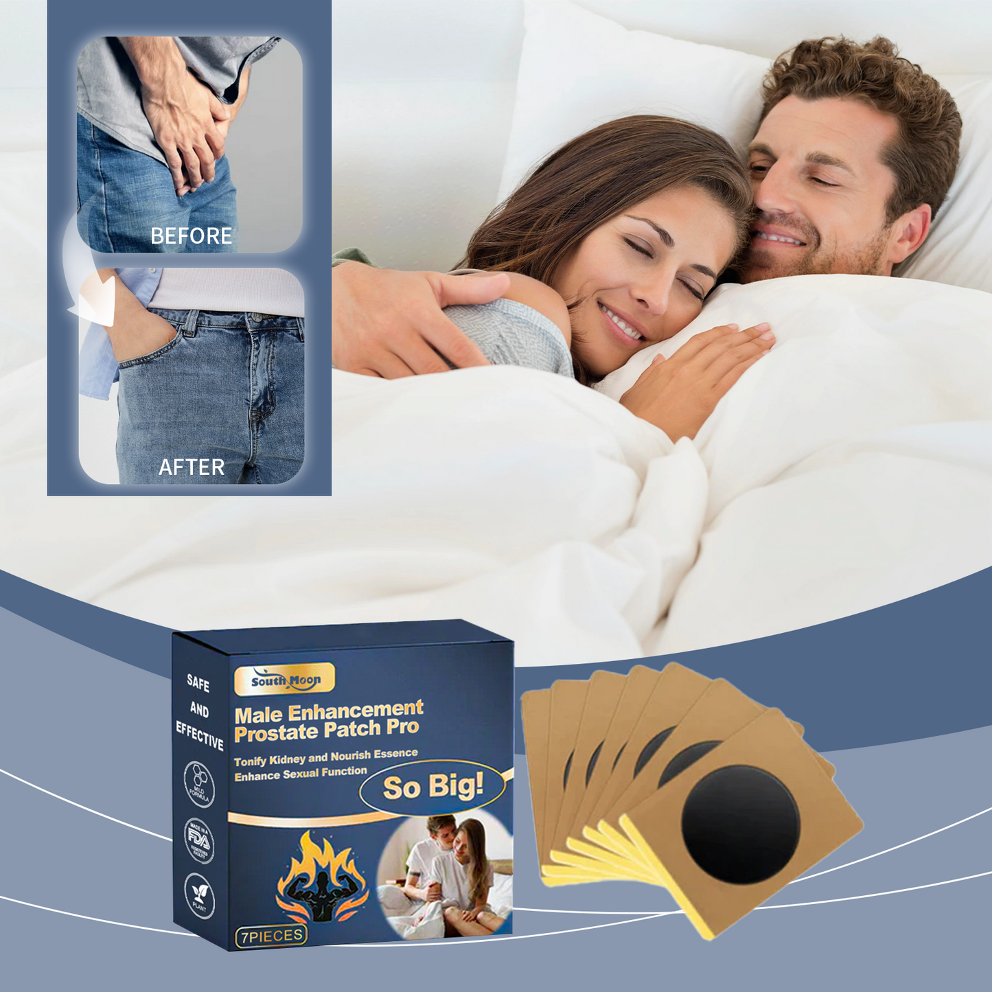 Prostate Relief Patch Pro for Men – Herbal Belly Button Patch