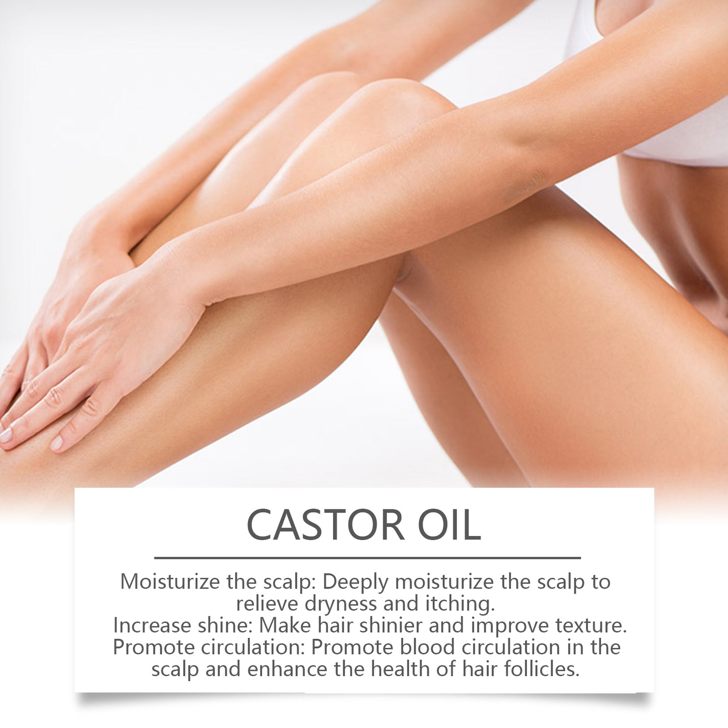 Organic Castor Oil for Hair Growth, Skin & Eyelashes – Jojoba & Vitamin E | 100ml