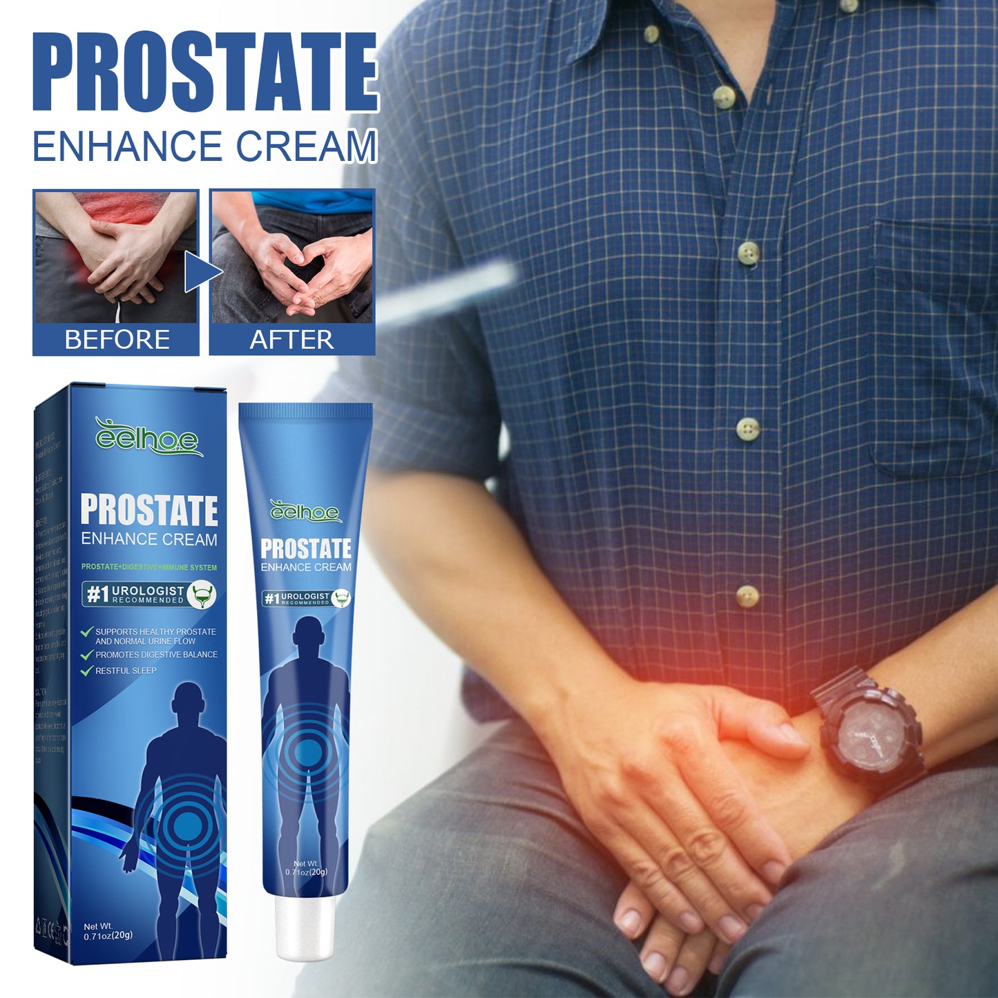 Prostate Enhance Cream for Men – Topical Acupoint Massage Cream