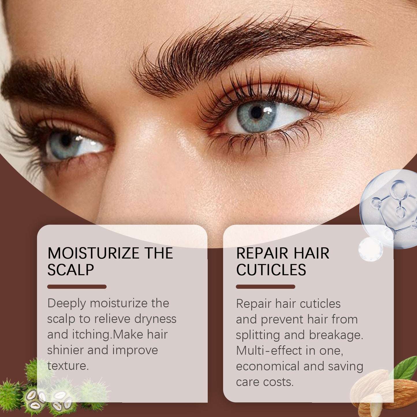 Organic Castor Oil for Hair Growth, Skin & Eyelashes – Jojoba & Vitamin E | 100ml