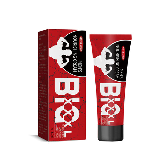 Prosmale Men's Herbal Nourishing Cream in a red tube with a black cap, featuring ginseng, rhodiola, and jojoba, 60ml. big xxl cream