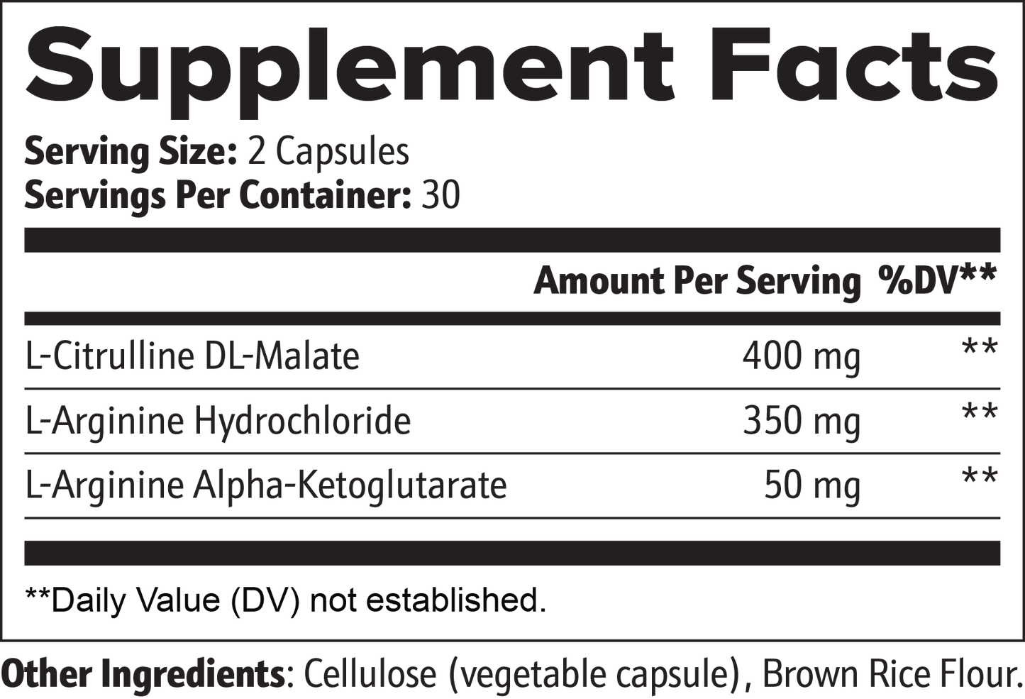 L-Citrulline DL-Malate Pre-Workout Support – Energy, Endurance & Pump