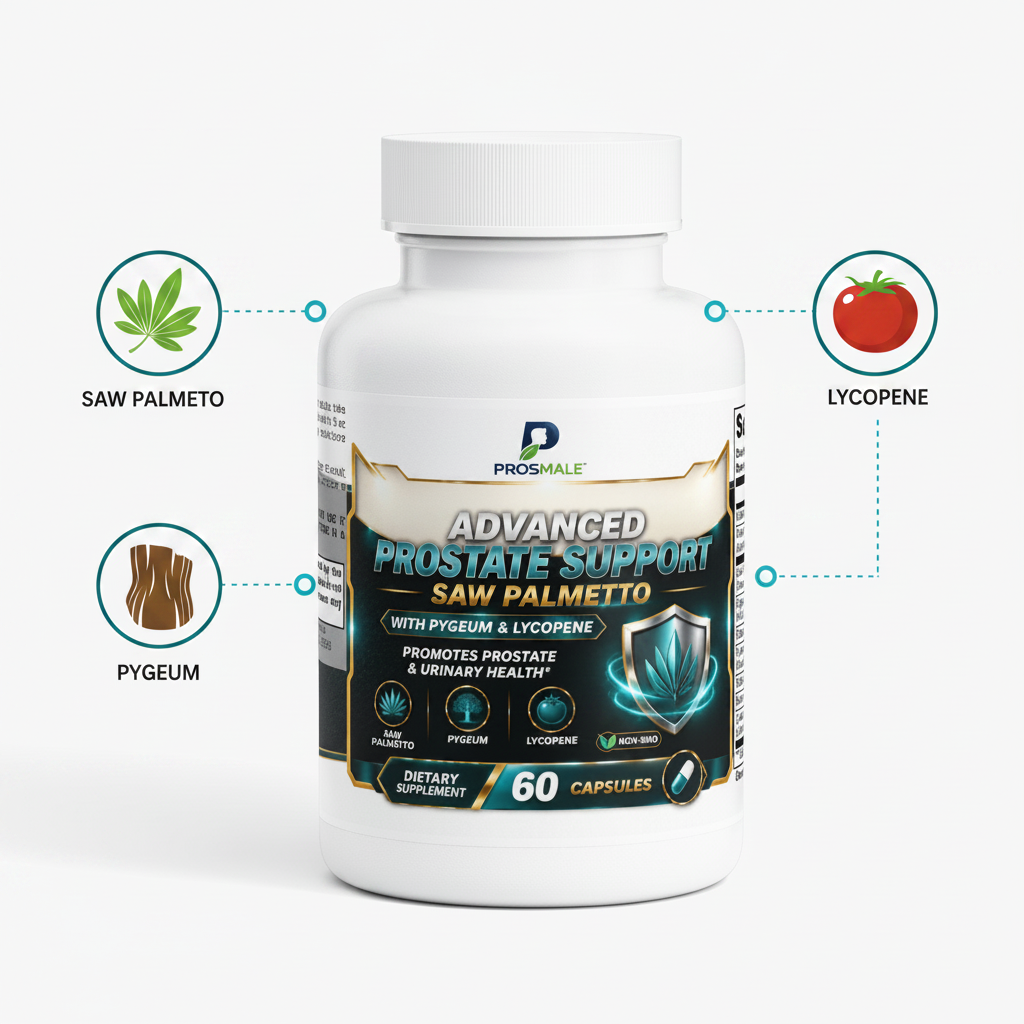 Advanced Prostate Support with Saw Palmetto, Pygeum and Lycopene - Prosmale